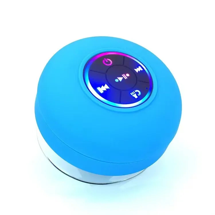 Loudspeaker Bluetooth Speaker Mini Shower Subwoofer Waterproof Handsfree With Suction Cup Mic For Bathroom Pool Beach Car Phone by Reinvent Yourself