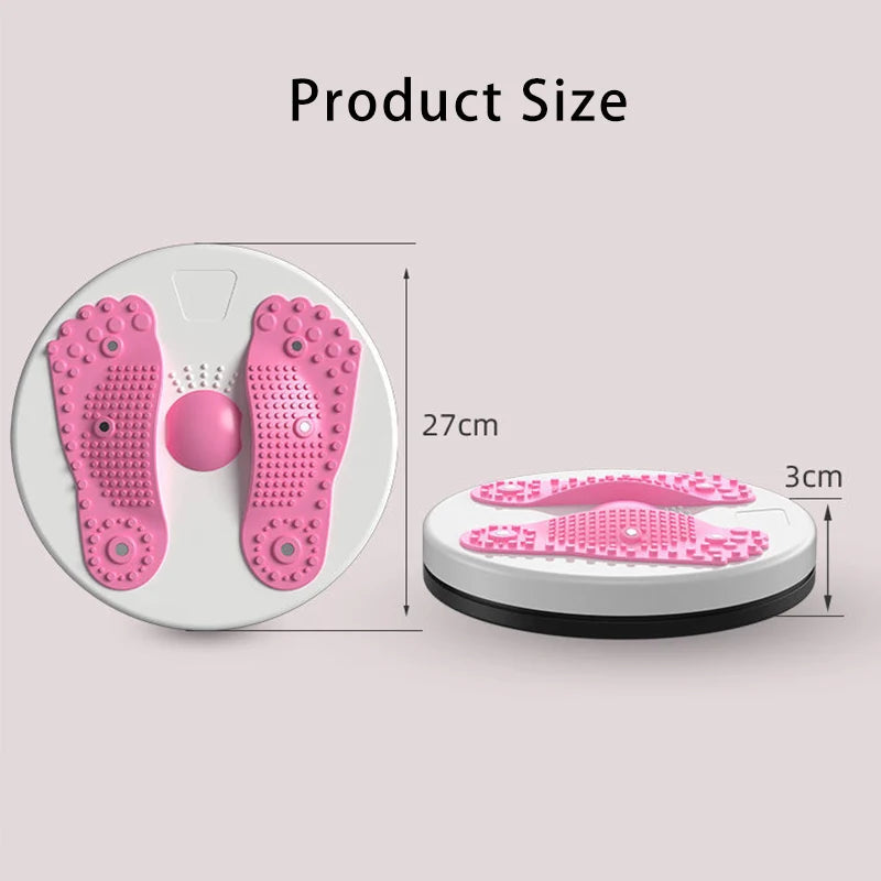Waist Twisting Disc Unisex Waist Trainer Abdominal Exercise Foot Massage Plate Workout Home Gym Body Building Fitness Equipment by Reinvent Yourself