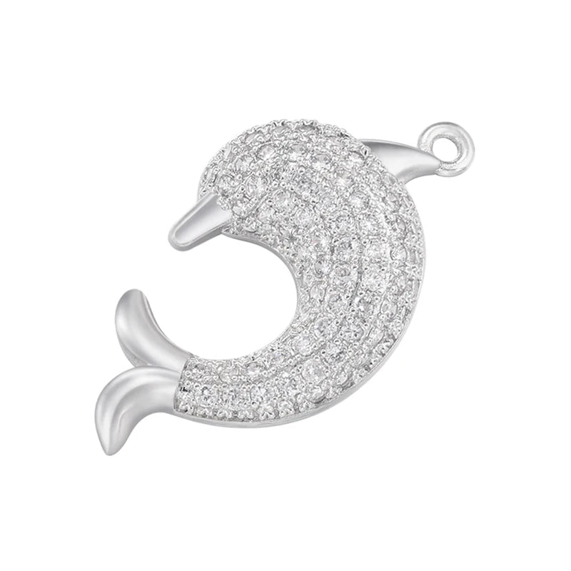 ZHUKOU whale charms for jewelry making crown pendants for handmade jewelry making supplies accessories wholesale VD1247 by Reinvent Yourself