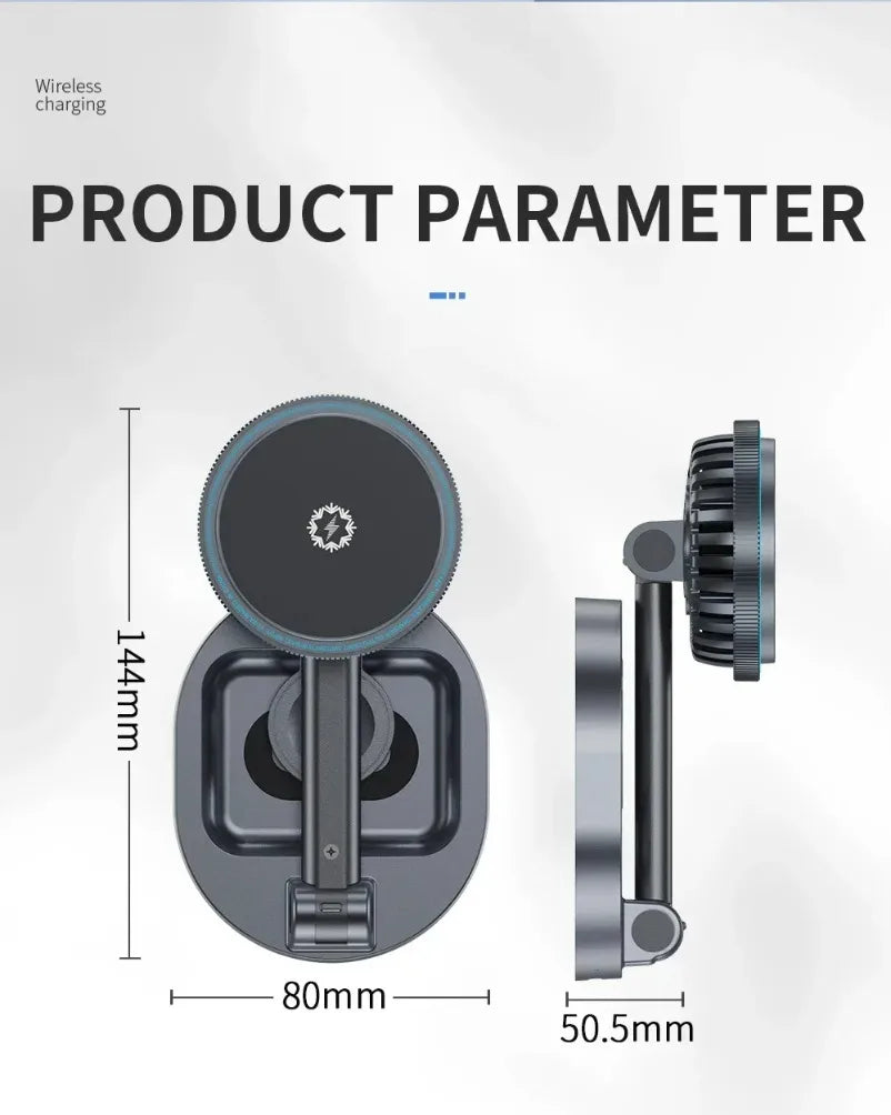 3 in 1 Foldable Fast Charging Station Ice Cooling Magnetic Wireless Charger Stand For Phone 16 15 14 13 12 IWatch 9 8 7 AirPods by Reinvent Yourself