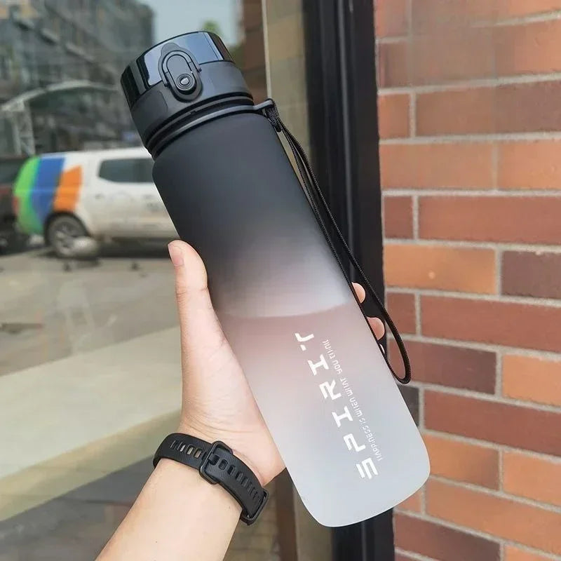 1 Liter Large Capacity Sports Water Bottle Leak Proof Colorful Plastic Cup Drinking Outdoor Travel Portable Gym Fitness Jugs by Reinvent Yourself