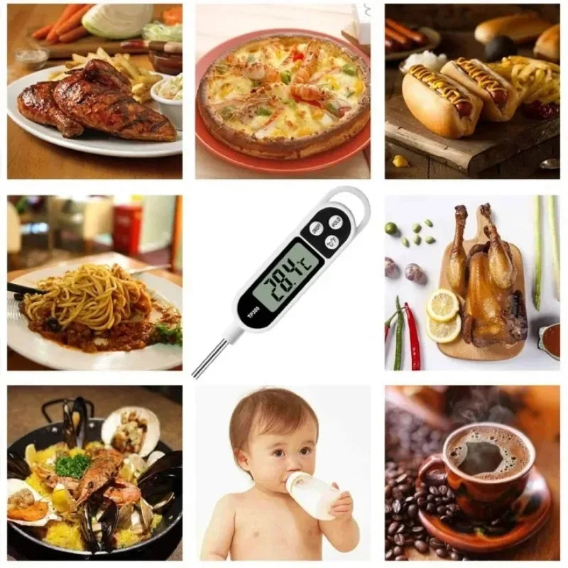 Food Thermometer TP300 Digital Kitchen Water Oil Thermometer for Meat Cooking Food Probe BBQ Electronic Oven Kitchen Tools by Reinvent Yourself