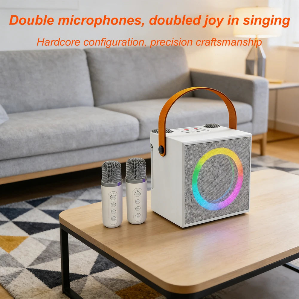 High-quality desktop computer speakers, perfect for outdoor karaoke, live streaming, and Bluetooth audio, all-in-one microphone by Reinvent Yourself