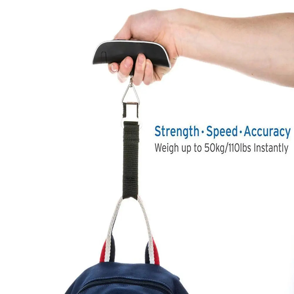 Luggage Scale 110lb 50kg Digital Handheld Portable Hanging Baggage Scale for Travel Suitcase Weight Scale by Reinvent Yourself