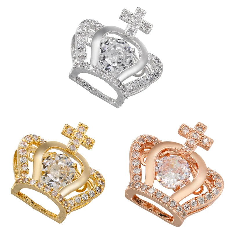 ZHUKOU whale charms for jewelry making crown pendants for handmade jewelry making supplies accessories wholesale VD1247 by Reinvent Yourself