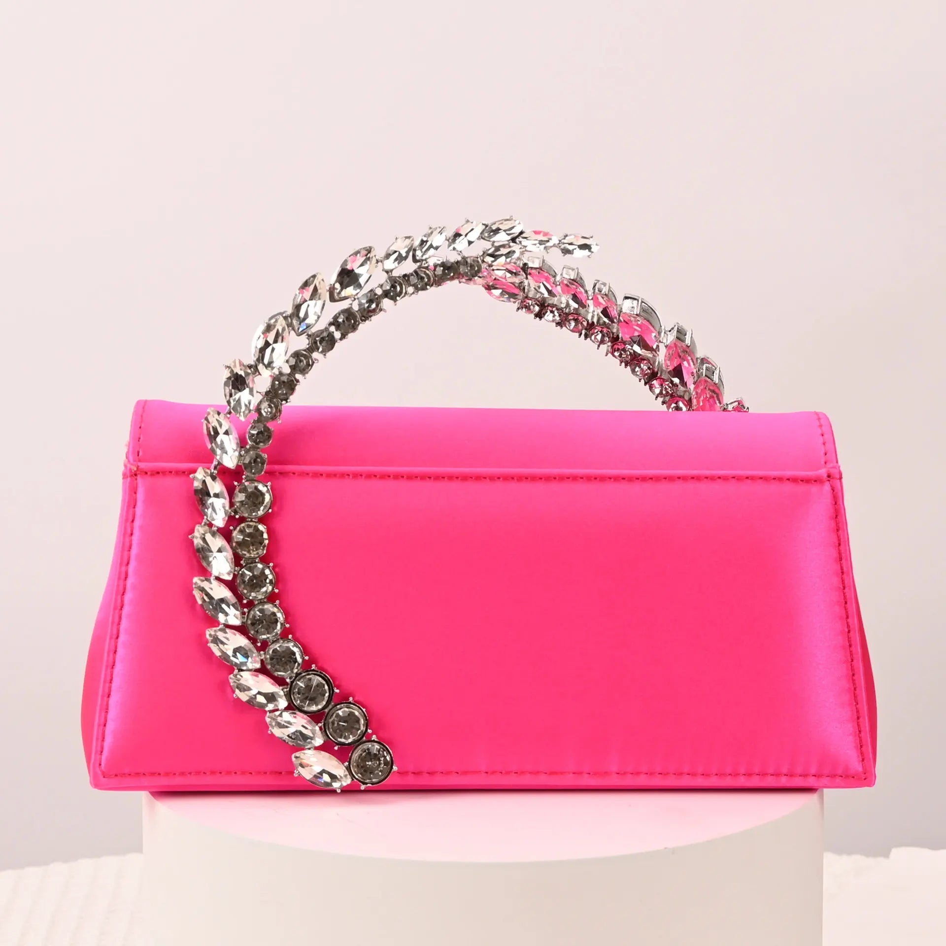 Luxury Diamond Evening Bag Clutch Satin Women Designer Handbags Crystal Silk Shoulder Crossbody Bags for Women Wedding Box Bag by Reinvent Yourself