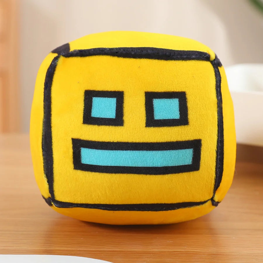 New Geometry Dash Game Plush Toy Cute Cartoon Anime Game Doll Soft Stuffed Peluche Plushie Toys Home Decor Child Birthday Gift by Reinvent Yourself