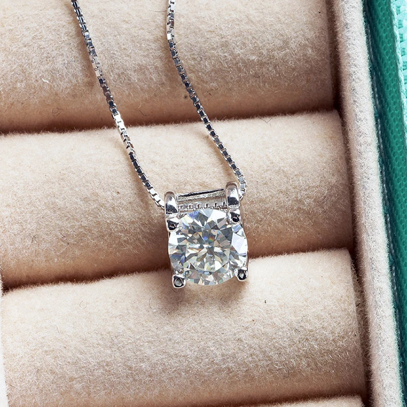JoyceJelly 3ct D Clolor Real Moissanite Jewelry Sets Women's Sterling Silver 925 Earrings Necklace For Women Bridal Set Gifts by Reinvent Yourself