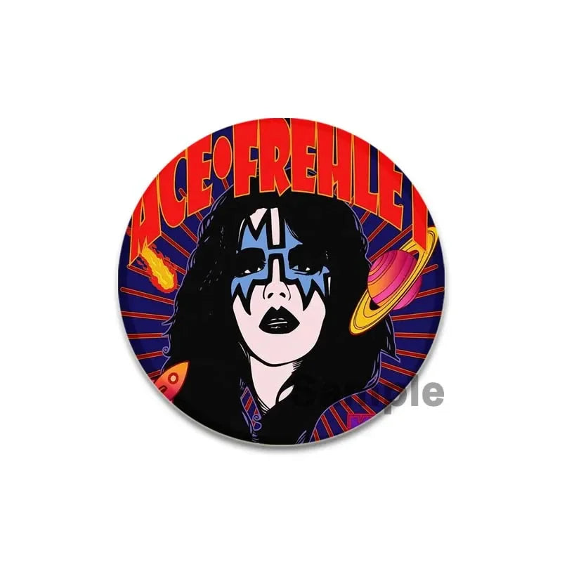 Rock Band Kiss Brooches Enamel Pins Fashion Jewelry Accessoris Singer Brooch for Backpack Clothe Decoration Lapel Badge Gifts by Reinvent Yourself