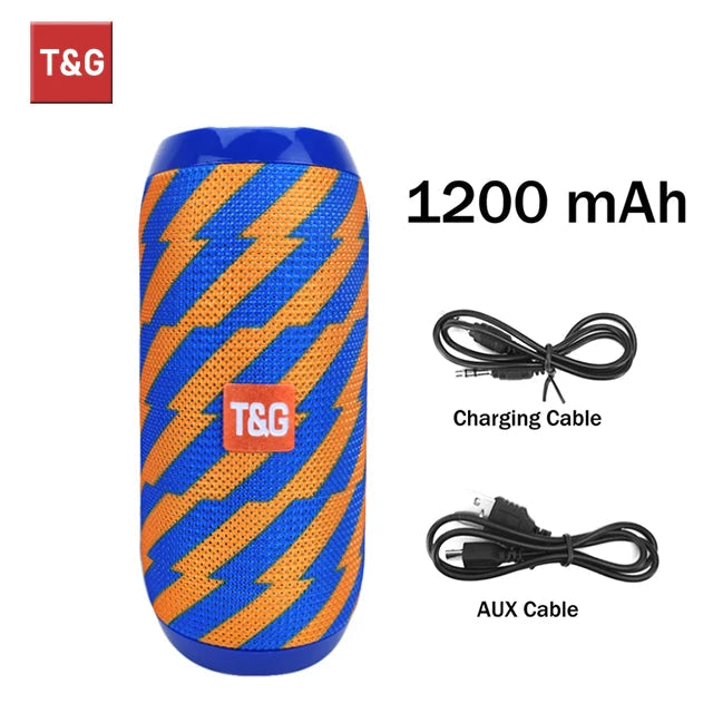 Bluetooth Speaker T&G TG117 Portable TWS Sound Box Waterproof Loudspeaker Outdoor Stereo Surround Speakers Support TF FM Radio by Reinvent Yourself