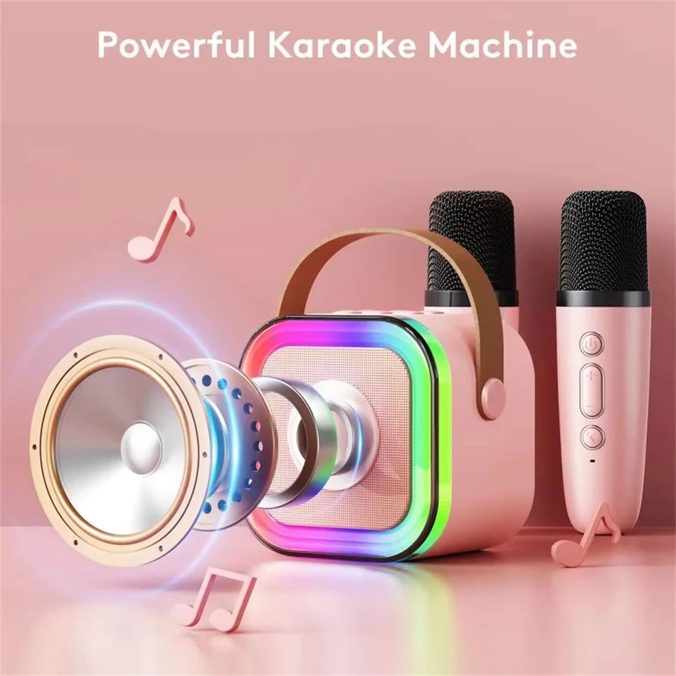 New Hot K12 Bluetooth Speaker Portable Home Cute Karaoke Mini Wireless Audio with Microphone K Song Family Singing Machine by Reinvent Yourself