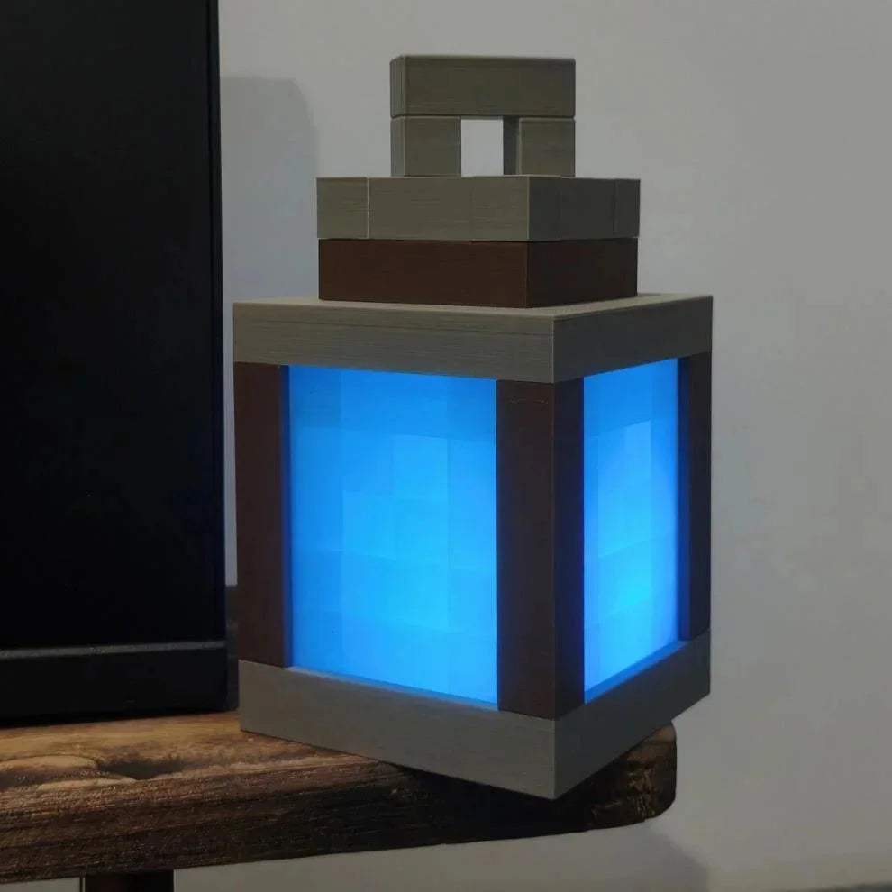 Pixel Style Wall Night Light USB Creative My Worlds Hanging Lantern For Bedroom & Gaming Decor Atmosphere Lamp For Boys Room by Reinvent Yourself