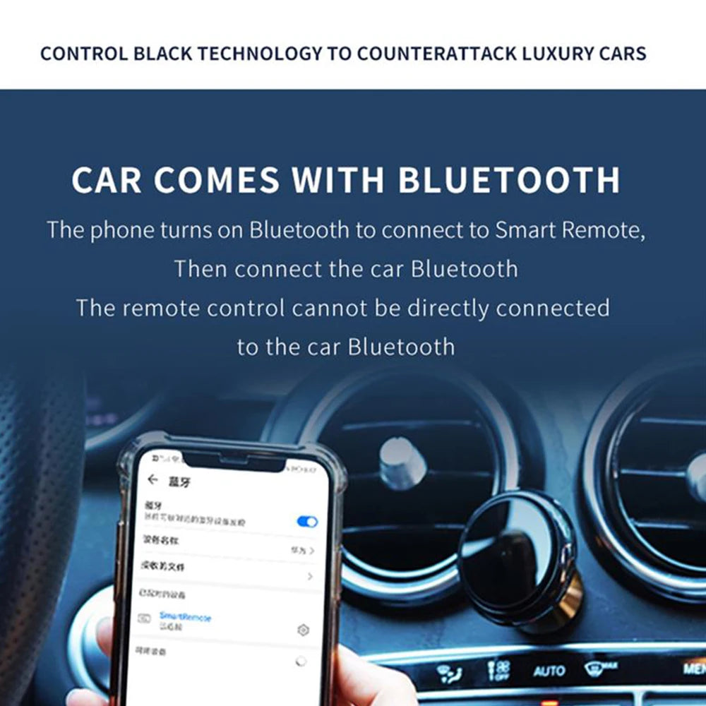 Wireless Bluetooth 5.0 Remote Controller Media Button Car Motorcycle Bike Steering Wheel Music Play for IOS Android Phone Tablet by Reinvent Yourself