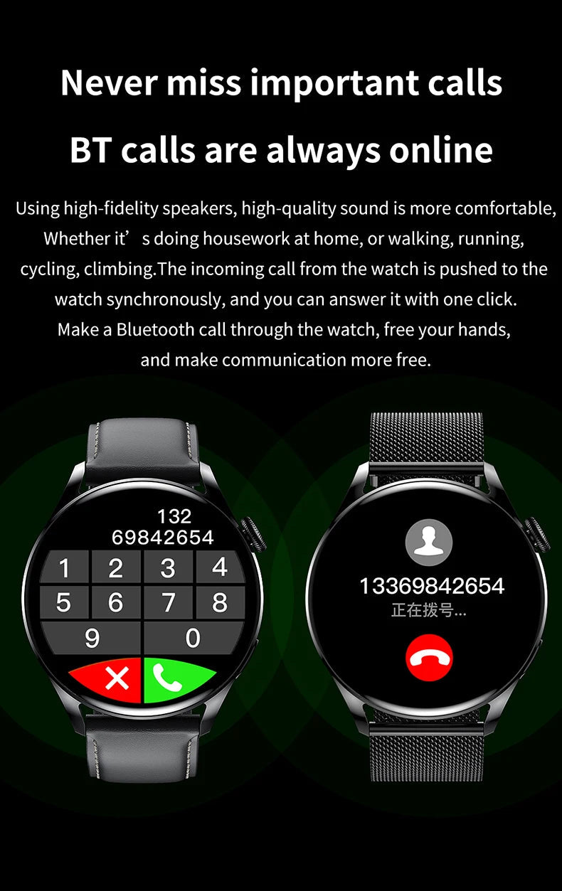 LIGE NFC Access Control Smart Watch Men Bluetooth Call Sport Fitness Men's Wristwatch Heart Rate Monitor Waterproof Smartwatch by Reinvent Yourself