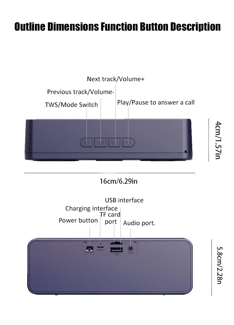 S18 Wireless Creative Bluetooth Smart Speaker Mobile Phone Audio Computer Subwoofer Outdoor Convenient Radio by Reinvent Yourself