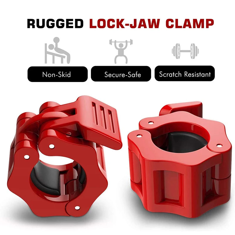 Pro Dumbbell Barbell Bar Clip Collar Barbell Lock Clamps Quick O-Rod Chuck Weight Lifting Bar Gym Dumbbell Fitness Body Building by Reinvent Yourself