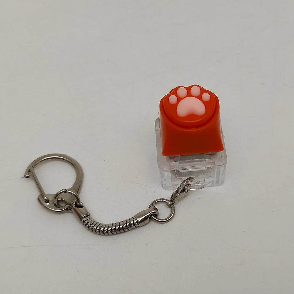 Cute Cat Claw Key Chain Key Ring Fingertip Decompression Pressure Toy Keycap Tester Back Bag Pendant Festival Couples Gift by Reinvent Yourself