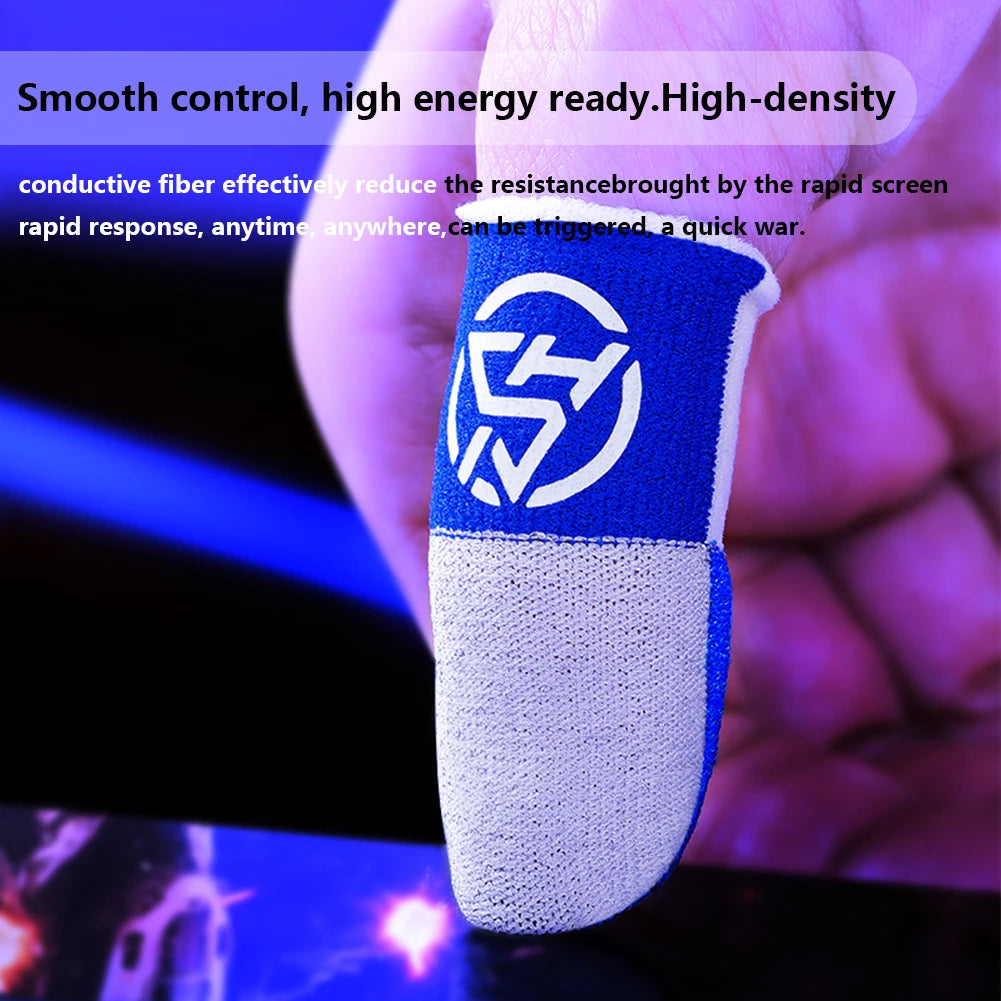 Mobile Game Fingertip Gloves For PUBG Gamer Anti-slip Sweatproof Touch Screen Finger Sleeve Breathable Gaming Finger Cover by Reinvent Yourself