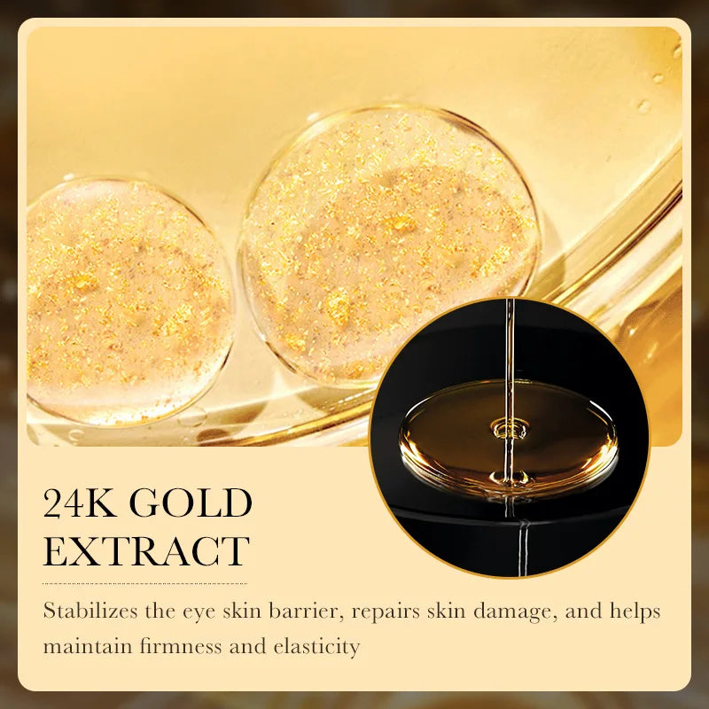 24k Gold Hyaluronic Acid Eye Cream Anti Dark Circles Eye Bags Firming Moisturizing Eyes Skin Care Prodcuts by Reinvent Yourself