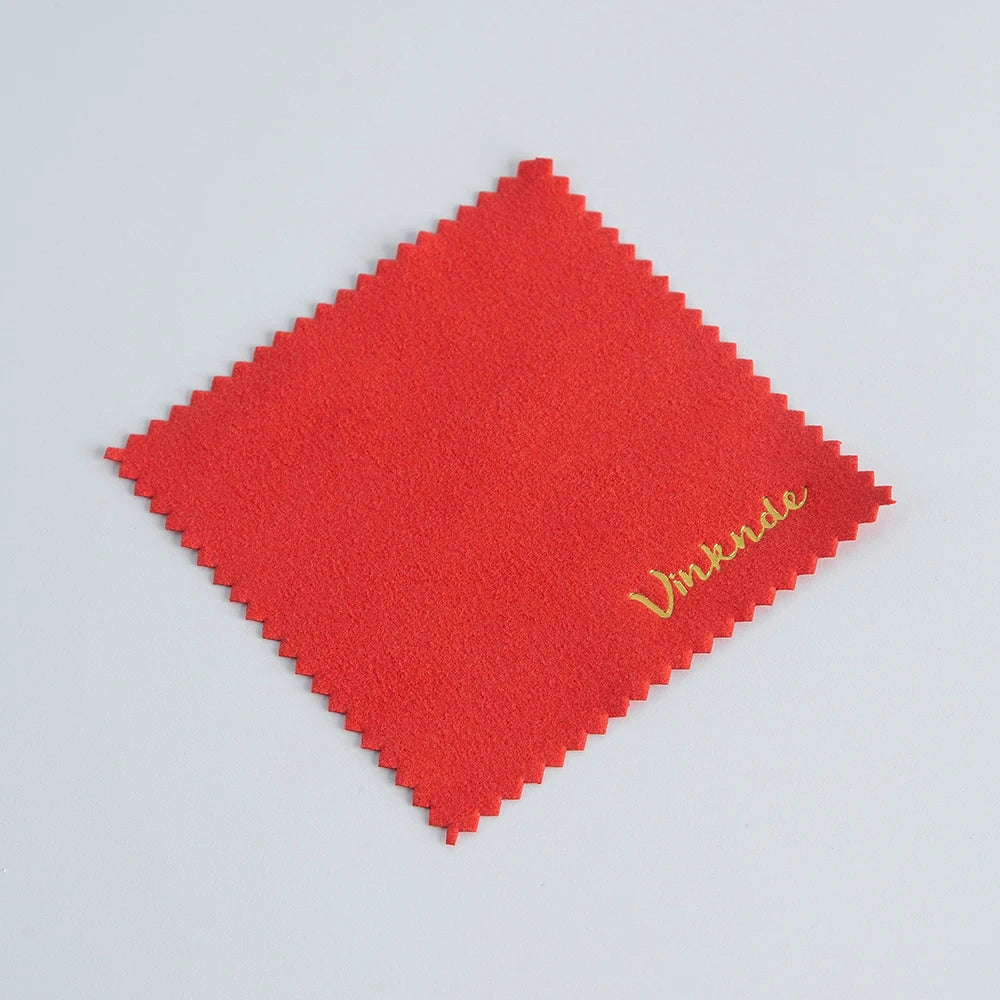 DIY Personalized Polishing Cloths Custom Jewelry Earrings Cleaning Cloth With Logo 8x8cm White Black Paper Individually packaged by Reinvent Yourself