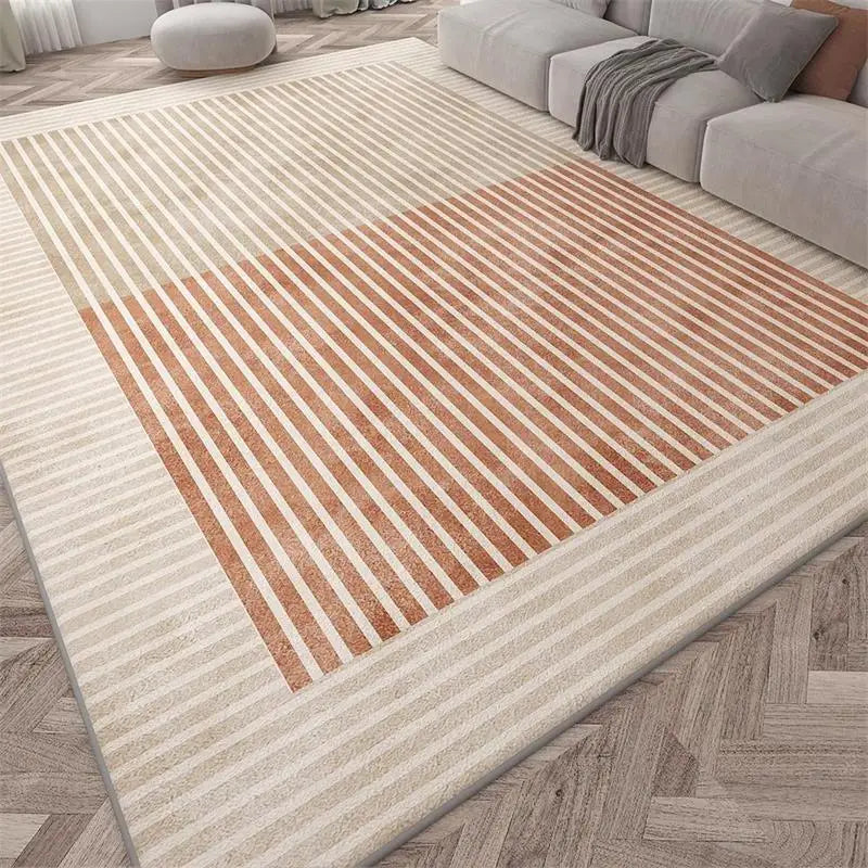 Modern Geometric Pattern Living Room Carpet Soft Non-slip Gaming Room Decoration Rug Light Luxury Easy Clean Coffee Tables Mat by Reinvent Yourself