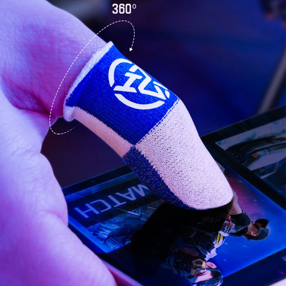 Mobile Game Fingertip Gloves For PUBG Gamer Anti-slip Sweatproof Touch Screen Finger Sleeve Breathable Gaming Finger Cover by Reinvent Yourself