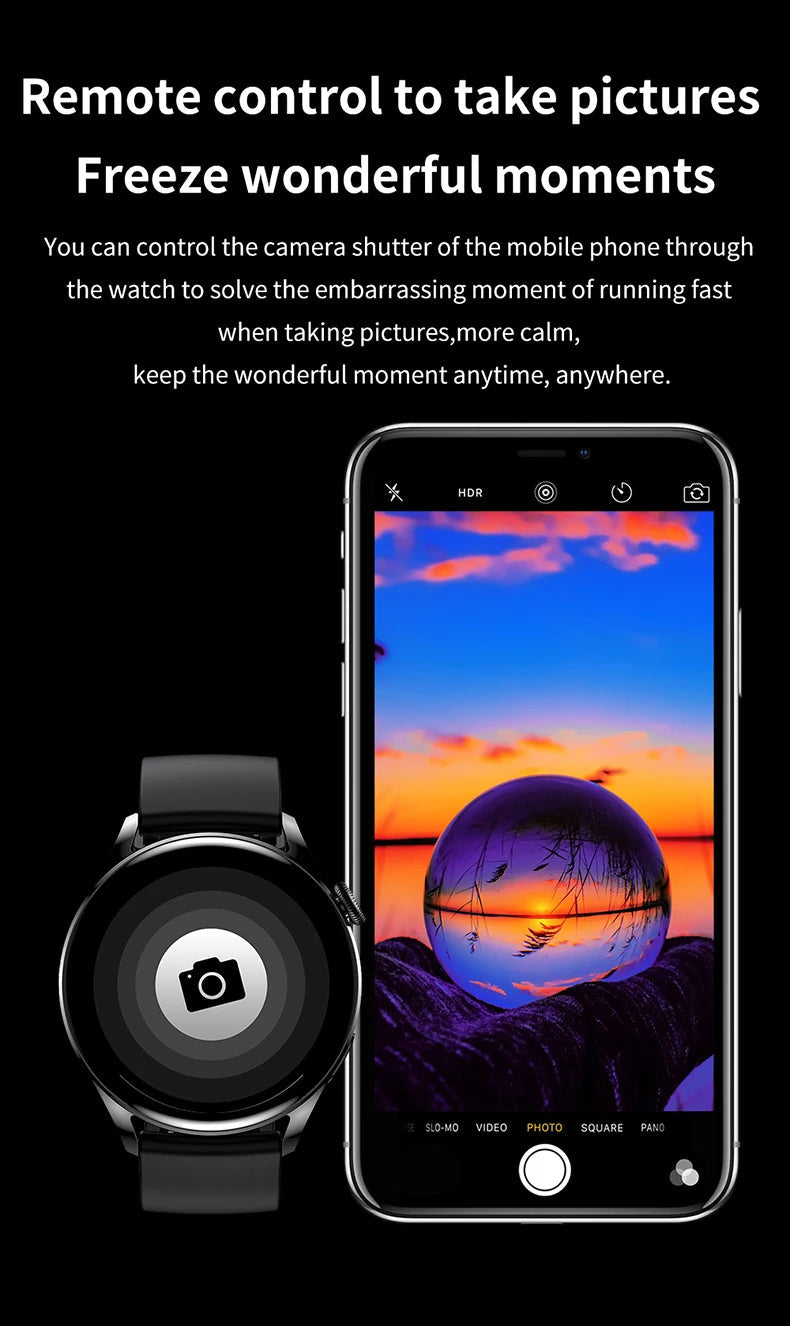 LIGE NFC Access Control Smart Watch Men Bluetooth Call Sport Fitness Men's Wristwatch Heart Rate Monitor Waterproof Smartwatch by Reinvent Yourself