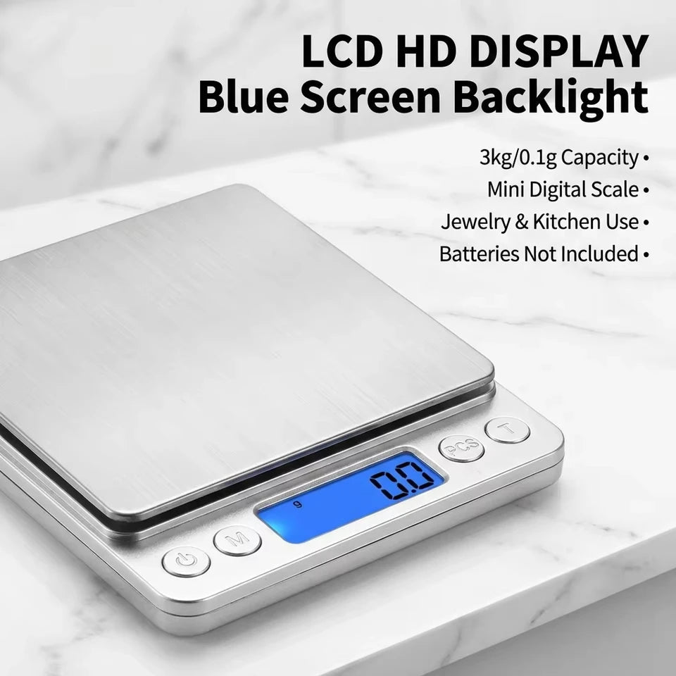 3KG High-Precision Electronic Kitchen Scale Gram Scale for Baking And Household Use Small Traditional Style Weighing Device by Reinvent Yourself