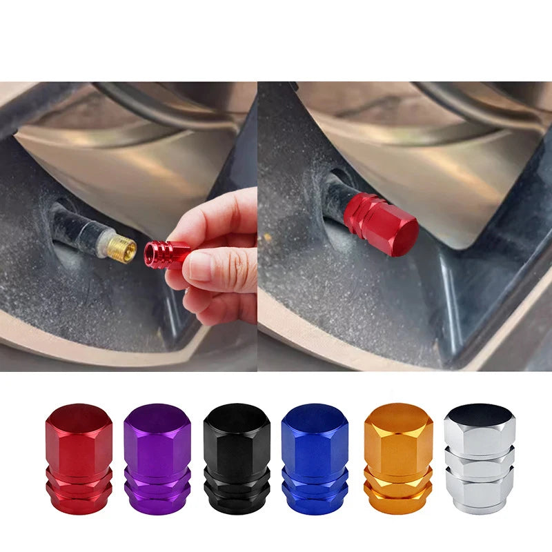 Tire Valve Stem Caps Decorative Tires Accessories Aluminum Alloy Nipple Wheel Caps For Cars Motorcycles Bicycle Cover 2030 by Reinvent Yourself