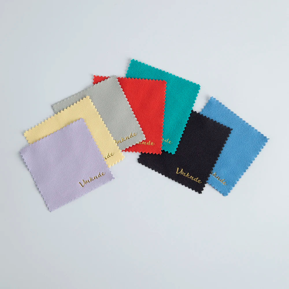 DIY Personalized Polishing Cloths Custom Jewelry Earrings Cleaning Cloth With Logo 8x8cm White Black Paper Individually packaged by Reinvent Yourself