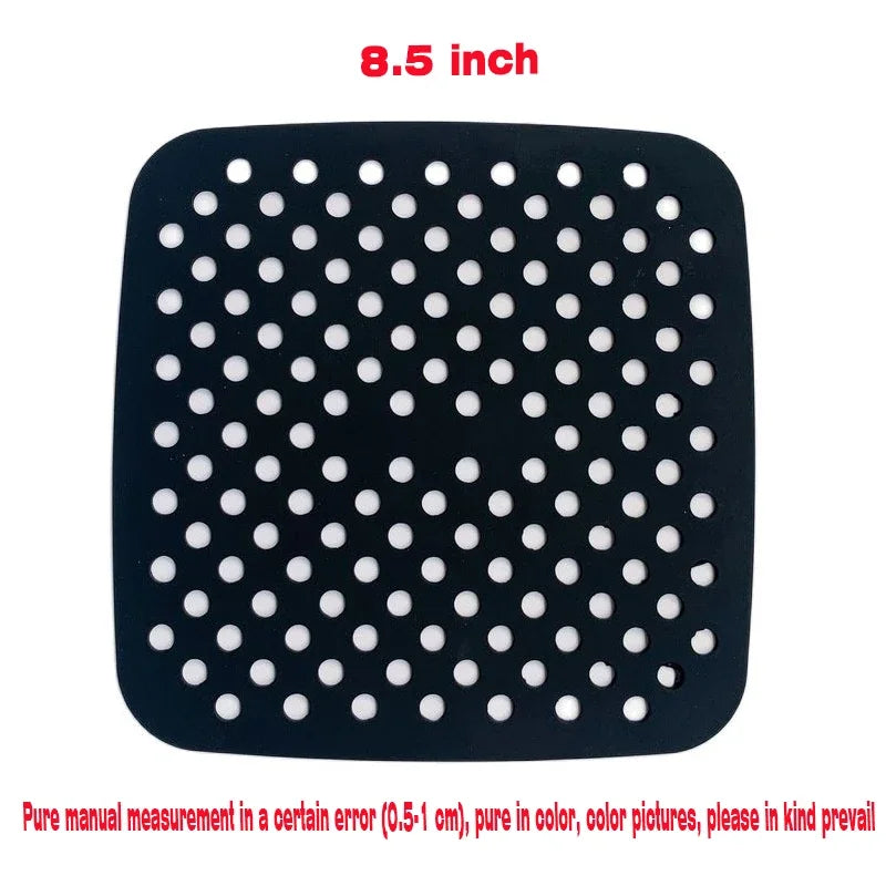 Reusable Air Fryer Silicone Mat Non-stick Baking Mat Pastry Tools Bakeware Oil Mats Cake Grilled Saucer Kitchen Accessories by Reinvent Yourself
