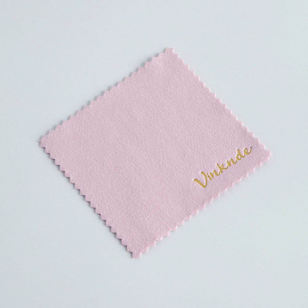 DIY Personalized Polishing Cloths Custom Jewelry Earrings Cleaning Cloth With Logo 8x8cm White Black Paper Individually packaged by Reinvent Yourself
