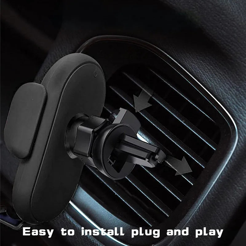 Wireless Charger Car Mount for Air Vent Mount Car Phone Holder Rotating Intelligent Infrared Fast Wireless Charging Charger by Reinvent Yourself