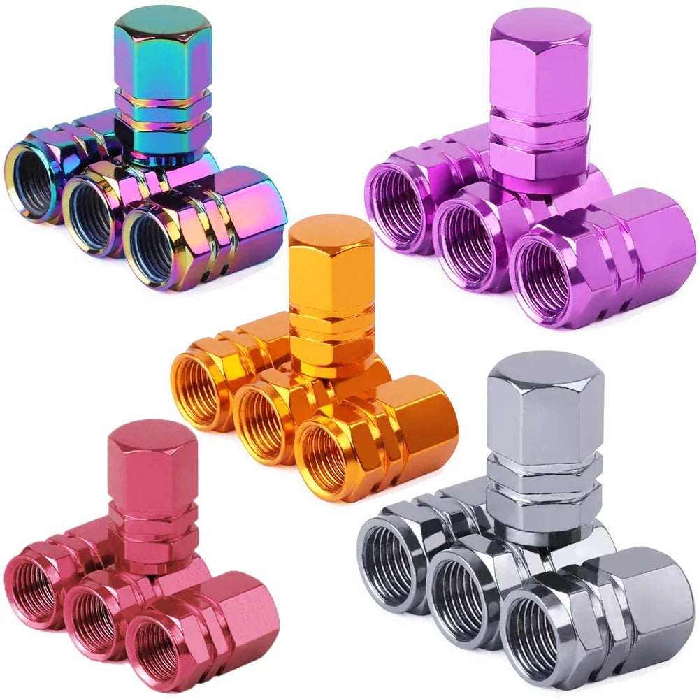 Tire Valve Stem Caps Decorative Tires Accessories Aluminum Alloy Nipple Wheel Caps For Cars Motorcycles Bicycle Cover 2030 by Reinvent Yourself