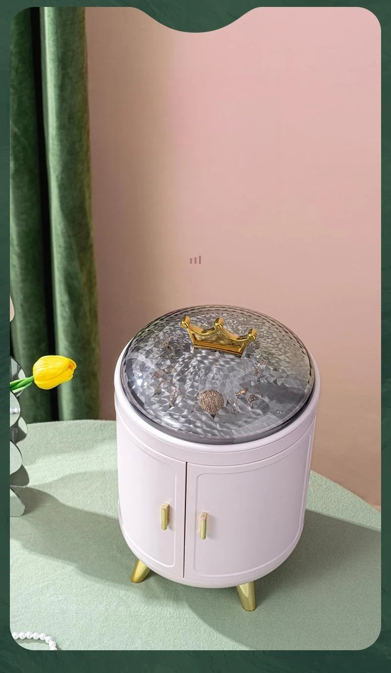 Makeup Storage Box Make Up Skincare Holder Jewelry Bag Cosmetics Organizer Plastic Container For Bathroom Dressing Table Home by Reinvent Yourself