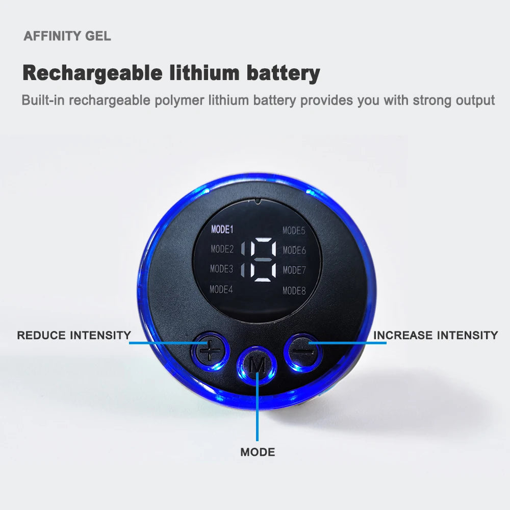 USB Rechargeable Muscle Massager Portable Muscle Trainer Abdominal Muscle Shaping Belt Exercise Fitness Massager Relax Fatigue by Reinvent Yourself