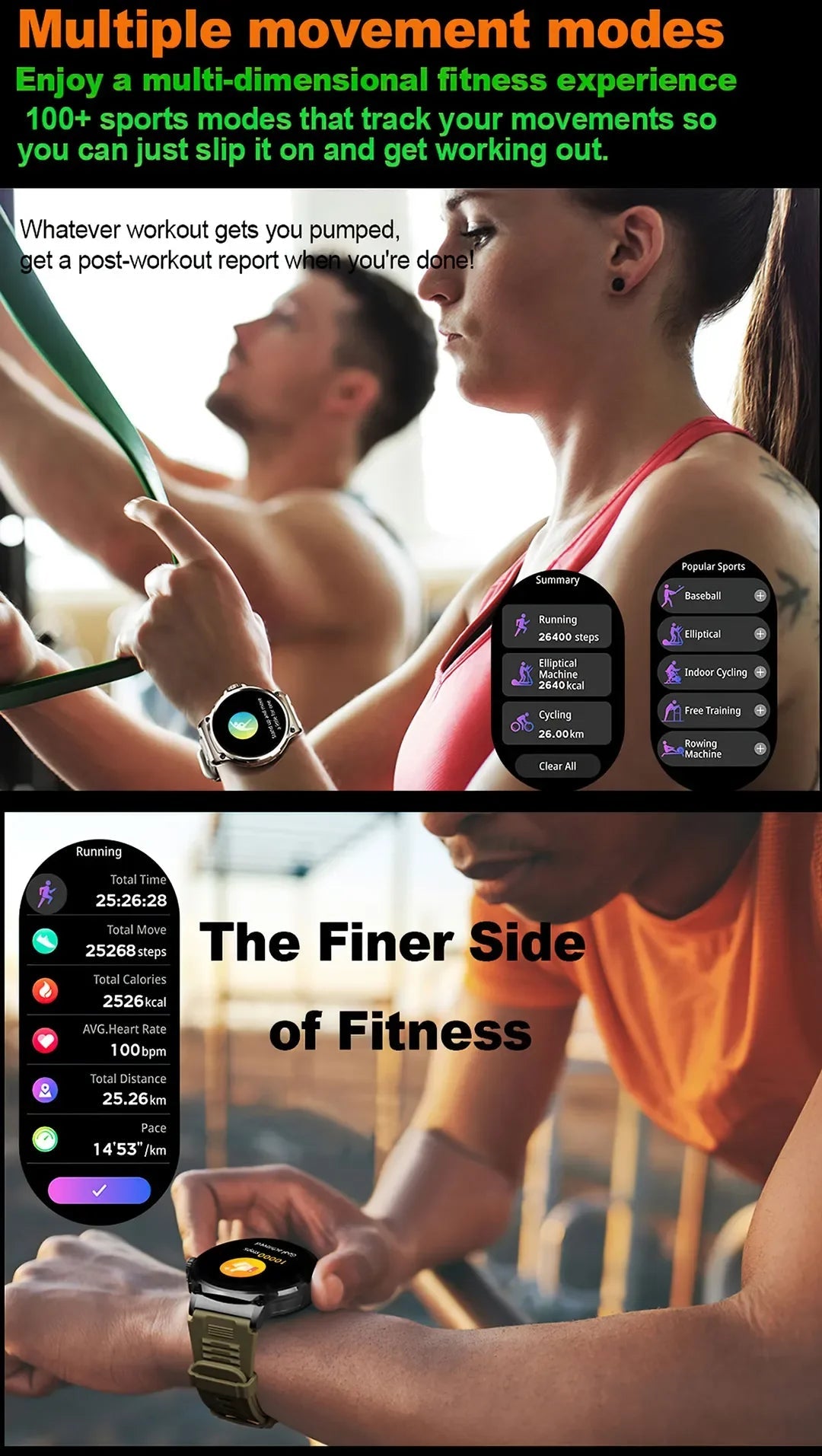 New Military Smart Watch Men 710 mA Waterproof Outdoor Sport Fitness Watches Health Monitor BT Call Smart Watch Men by Reinvent Yourself