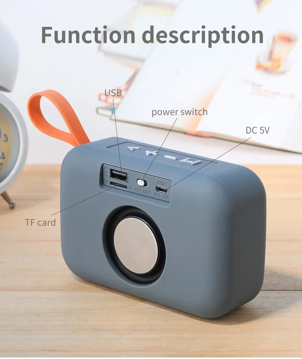 Speaker TG506 Portable Mini Wireless Soundbar Bluetooth 5.0 Outdoor Indoor HIFI Loudspeaker Support TF Card FM Radio Waterproof by Reinvent Yourself
