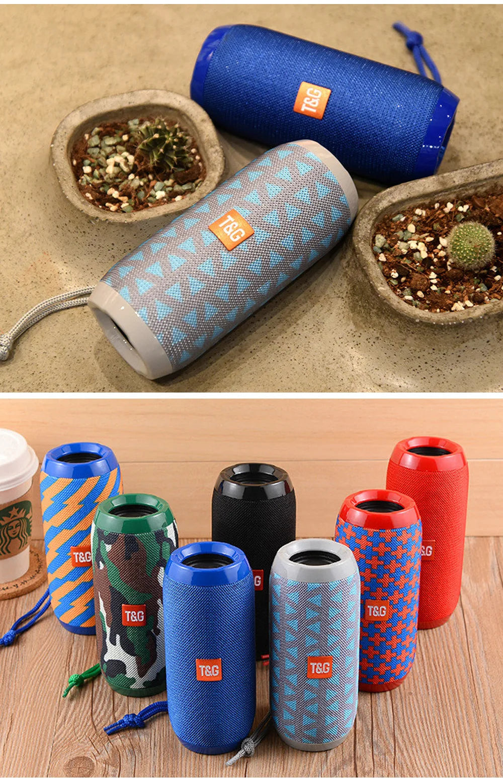 Bluetooth Speaker T&G TG117 Portable TWS Sound Box Waterproof Loudspeaker Outdoor Stereo Surround Speakers Support TF FM Radio by Reinvent Yourself