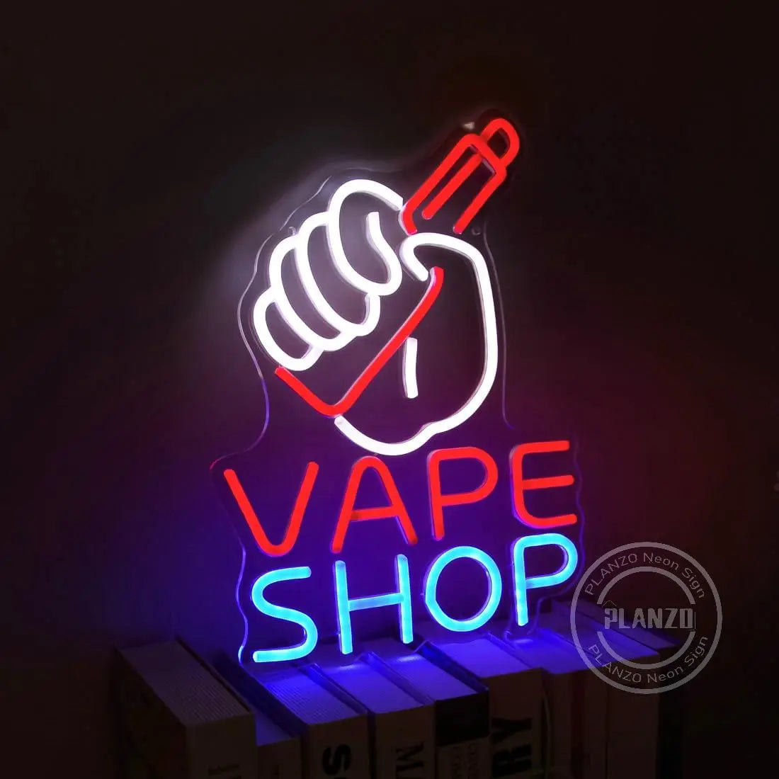 VAPE Shop Neon Sign for Smoke Shop LED Light Up E-cigar Business Store Sign Logo Wall Decor Birthday Christmas Dad Husband Gift by Reinvent Yourself