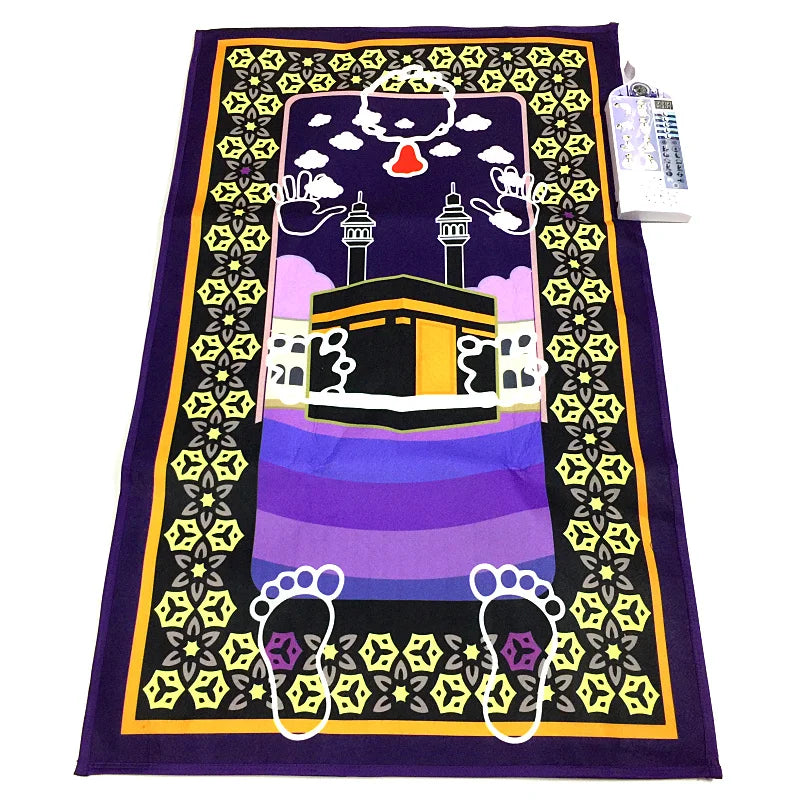 Talking Prayer Mat Educational Interactive Rug Salah Muslim Kids Gift Islam Electronic Worship Blanket Compass Islamic Carpet by Reinvent Yourself