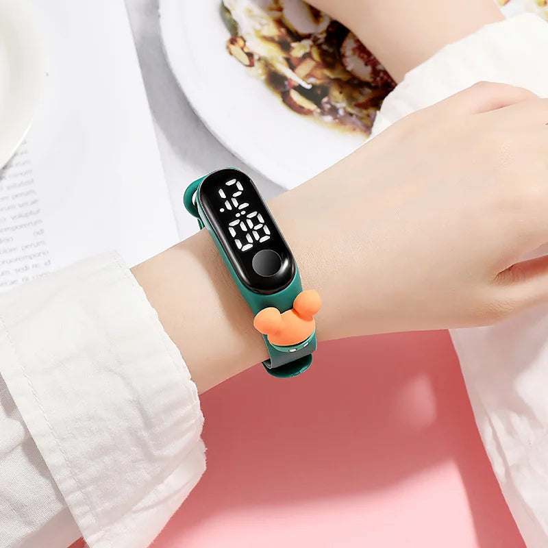 Fashion Mickey Children Watches For Girls Electronic Bracelet Sports Touch LED Spiderman Doll Kids Watch Women Waterproof Clock by Reinvent Yourself