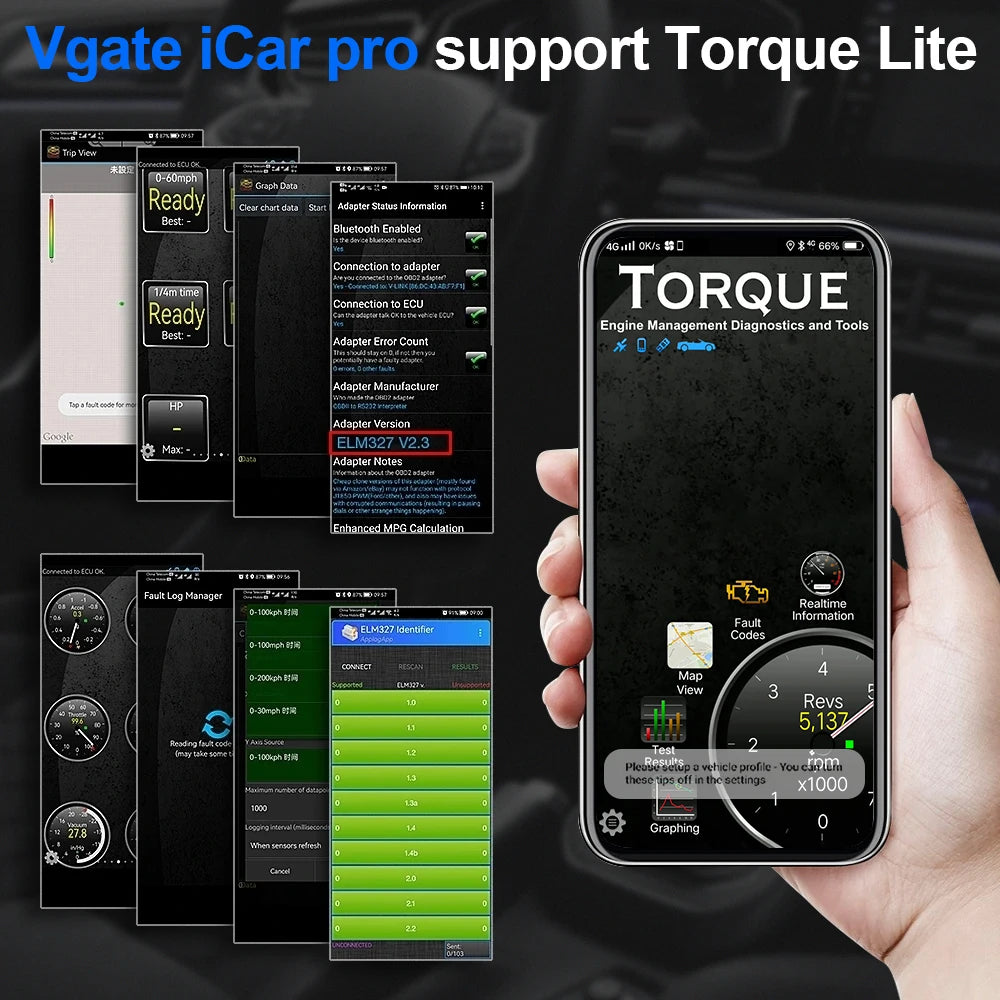 Vgate iCar Pro elm327 V2.3 OBD 2 OBD2 Car Diagnostic Tool WIFI Bluetooth 4.0 for IOS Scan Tool ODB2 Auto Scanner PK ELM 327 V1 5 by Reinvent Yourself