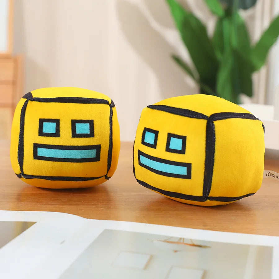 New Geometry Dash Game Plush Toy Cute Cartoon Anime Game Doll Soft Stuffed Peluche Plushie Toys Home Decor Child Birthday Gift by Reinvent Yourself