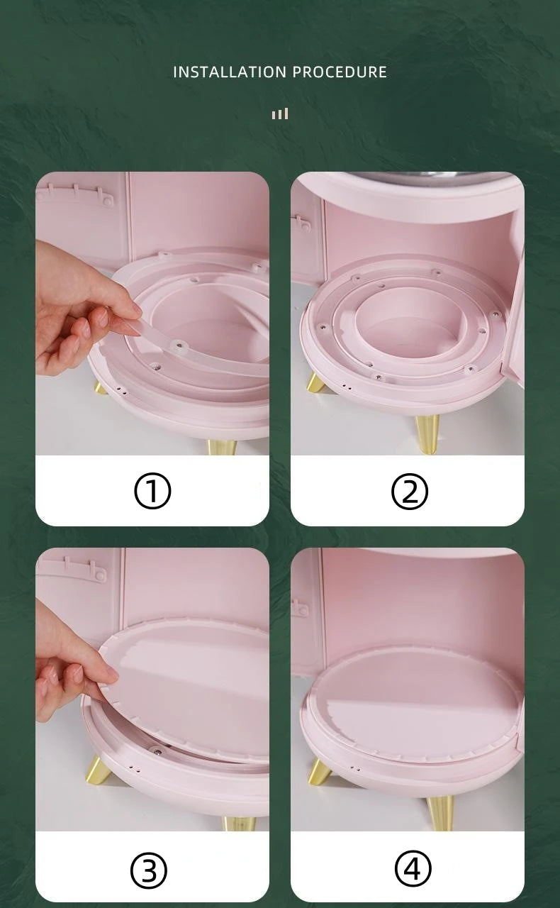 Makeup Storage Box Make Up Skincare Holder Jewelry Bag Cosmetics Organizer Plastic Container For Bathroom Dressing Table Home by Reinvent Yourself