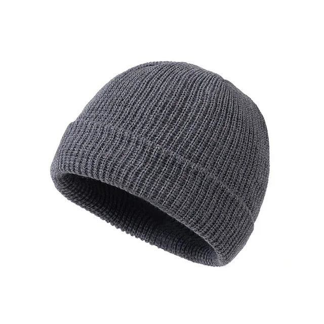 Knitted Hat for Men & Women Caps Wool Fashion Simple Warm Skullies Beanies Solid Autumn Winter Beanie Cap Trendy Style by Reinvent Yourself