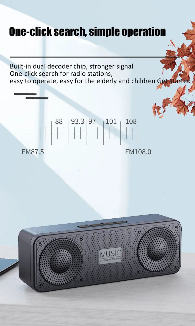 S18 Wireless Creative Bluetooth Smart Speaker Mobile Phone Audio Computer Subwoofer Outdoor Convenient Radio by Reinvent Yourself