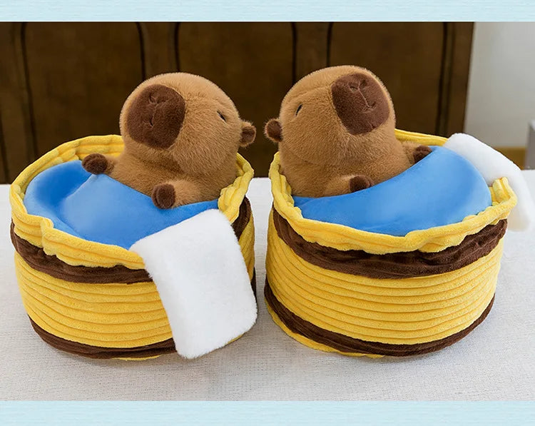 Take a Shower Capybara Plush Toy Stuffed Animals Pillow Hugging Toy Creative Trick Home Decor Play House for Kids Birthday Gifts by Reinvent Yourself