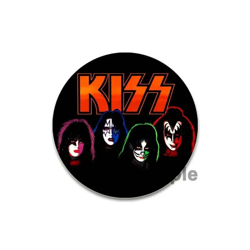 Rock Band Kiss Brooches Enamel Pins Fashion Jewelry Accessoris Singer Brooch for Backpack Clothe Decoration Lapel Badge Gifts by Reinvent Yourself