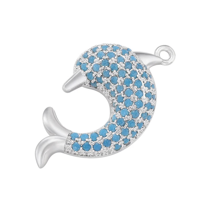 ZHUKOU whale charms for jewelry making crown pendants for handmade jewelry making supplies accessories wholesale VD1247 by Reinvent Yourself